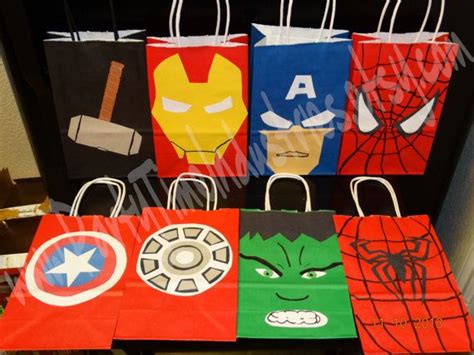 Super Hero Candy Favor Bags by PartyTimeIndustries on Etsy Cumpleaños