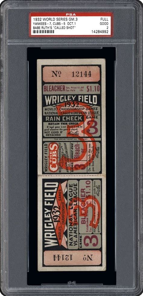 World Series - 1932 World Series - Images | PSA TicketFacts℠