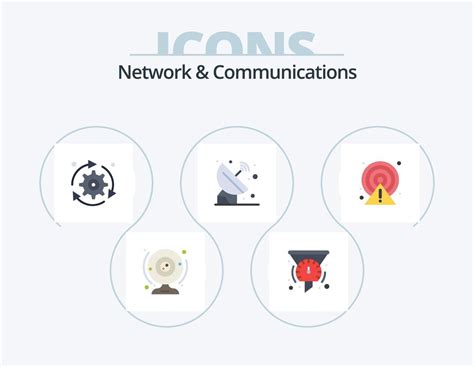 Network And Communications Flat Icon Pack Icon Design Orbit