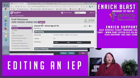 Enrich How To Edit An Iep Youtube