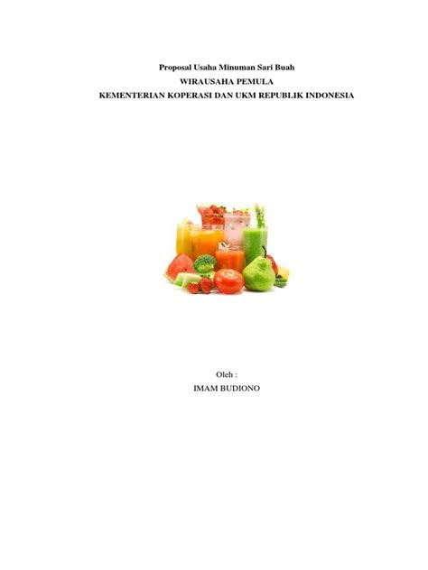 Proposal Usaha Minuman Homecare24