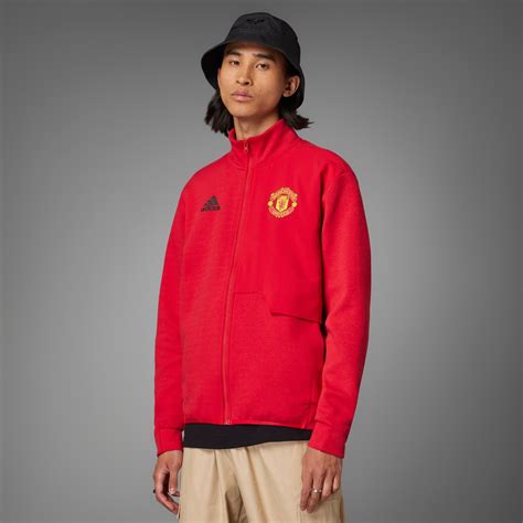 Adidas ADIDAS MANCHESTER UNITED DNA KAPUZENPULLOVER MIT