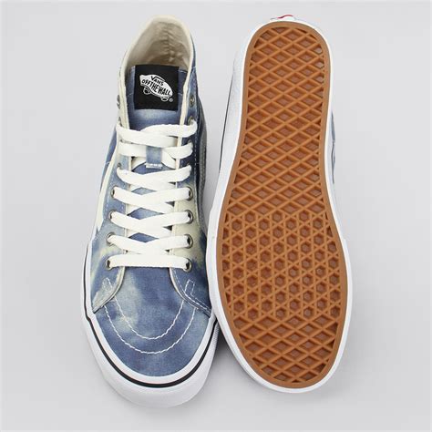 Tênis Vans Sk8 Hi Tapered Vr Bleach Wash Blue Vans Nohall Store