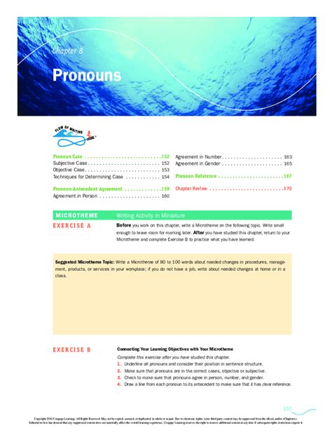 Fillable Online Chapter Practice Quiz Pronoun Agreement Ii Fax