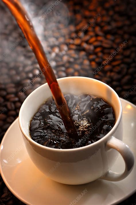 Fresh Coffee Being Poured Into Cup Stock Image F0196259 Science