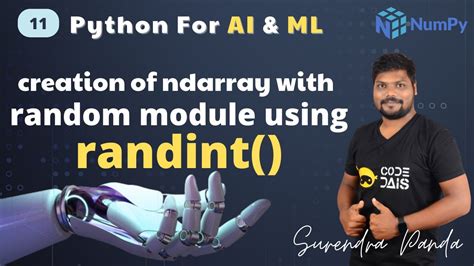 Creation Of Ndarray With Random Module In Numpy Part Using