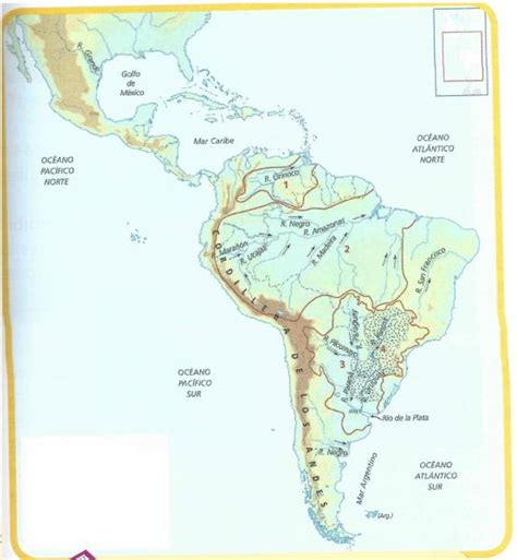 Print Map Quiz Hidrograf A De Am Rica Latina Geograf A Rios