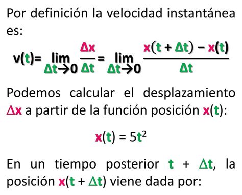 Como Calcular La Velocidad Instantanea Con Derivadas Ecer