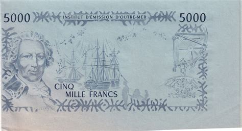 Banknote French Pacific Territories 5000 Francs Bougainville