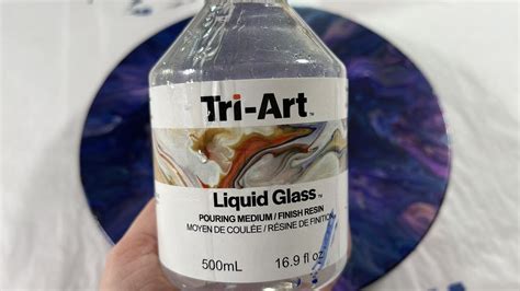 Triart Liquid Glass Pouring Medium Product Test Blown Flower