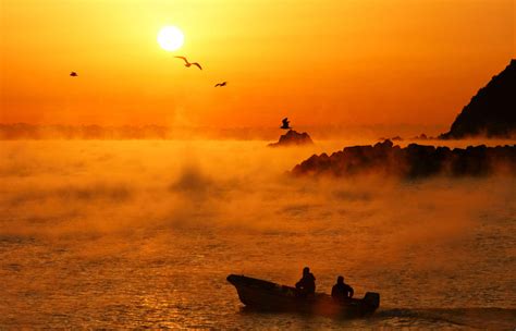 海霧立つ朝だるま太陽さん αcafe αの写真投稿サイト ｜ ソニー