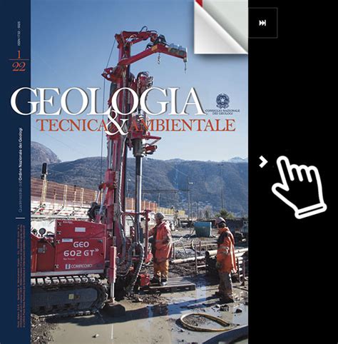 GT A GEOLOGIA TECNICA ED AMBIENTALE Consiglio Nazionale Dei Geologi