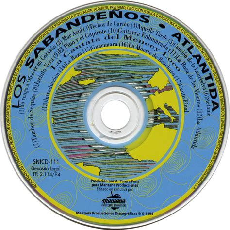 Carátula Cd de Los Sabandeños Atlantida Portada