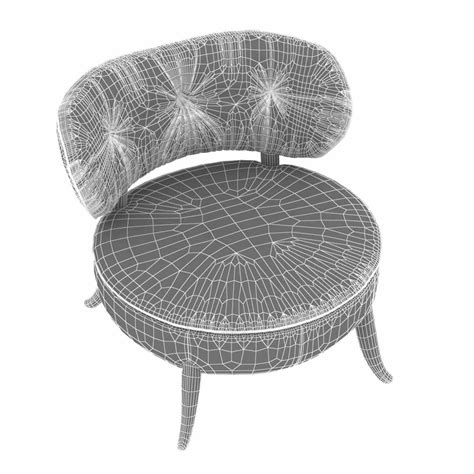 Chair Bodema Oleandra Tufted Model Turbosquid 1410705