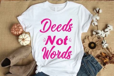 Deeds Not Words. SVG Vector Design Graphic by Md Abdur Rouf · Creative ...