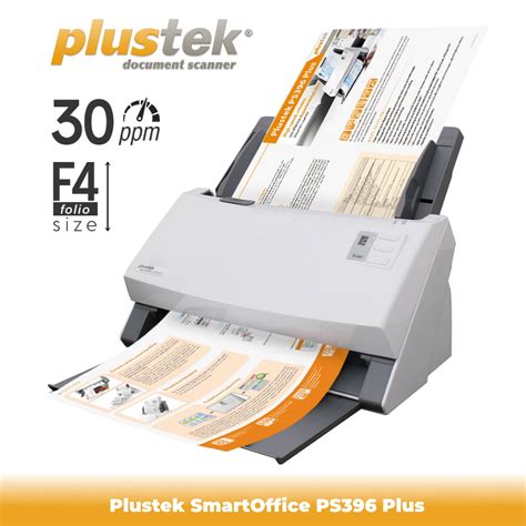 Jual Scanner Plustek SmartOffice PS396 Plus ADF 30 Lembar Menit A4