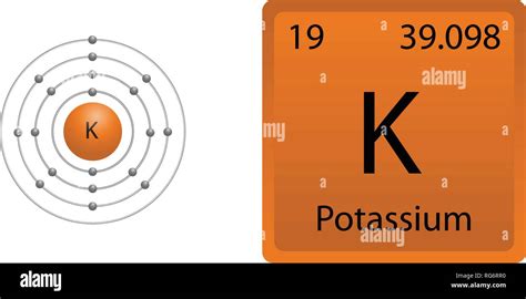 Potassium Atom Shell Stock Vector Image & Art - Alamy