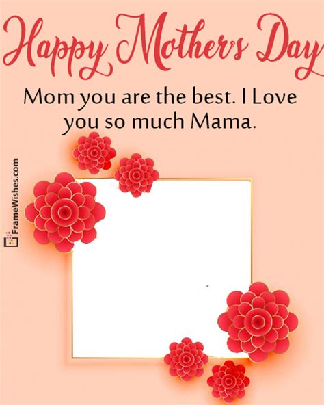 Mothers Day Floral Photo Frame