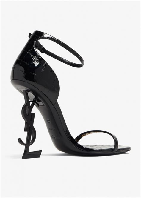 Saint Laurent Opyum Sandals For Women Black In UAE Level Shoes