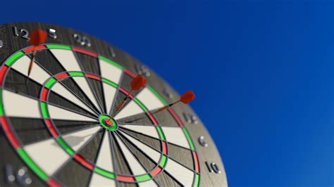 Premium Photo | Bullseye or dart board has dart arrow accurately ...