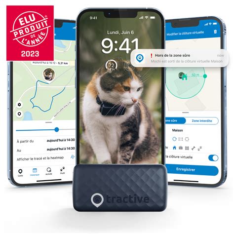 Tractive Cat Mini Gps Pour Chat Avec Moniteur Dactivité Bleu Foncé