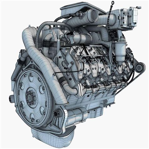 Duramax V8 Engine - 3D Model by 3D Horse