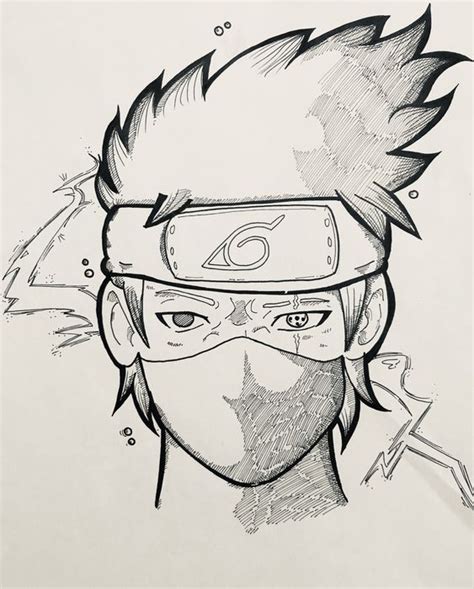 Kakashi Drawing Easy Full Body