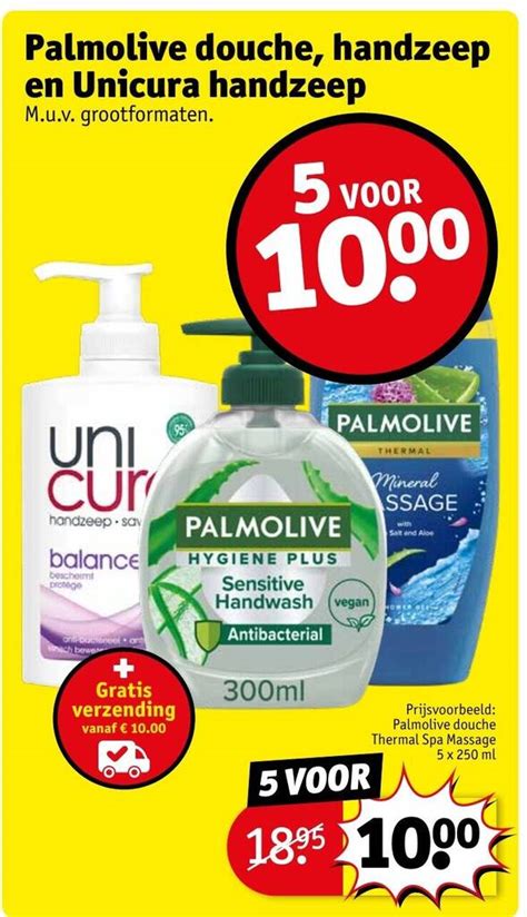 Palmolive Douche Handzeep En Unicura Handzeep Aanbieding Bij Kruidvat