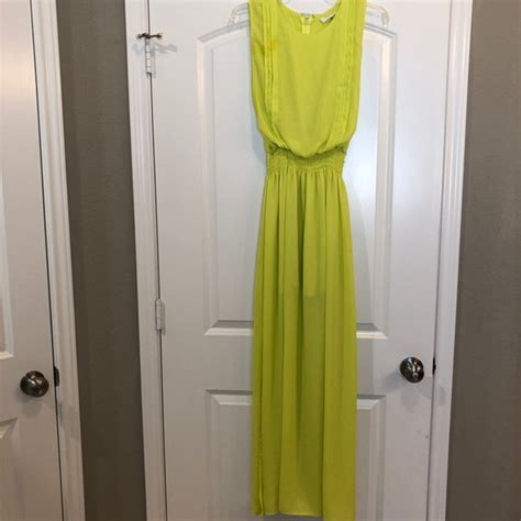 Sugarlips Dresses Sugarlips Neon Yellow Maxi Size Xs Poshmark