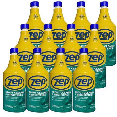 Zep Grout Cleaner And Brightener 32 Oz Case Of 12 Zu104632 Deep Cleaning Formula Removes