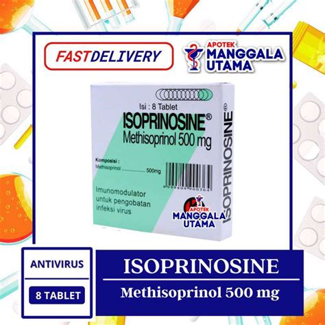 Jual ISOPRINOSINE 500 MG PER STRIP ISI 8 TABLET Di Seller APOTEK