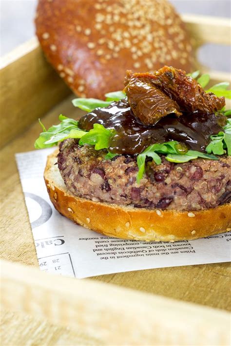 Hamburguesa De Azukis Y Quinoa Delantal De Alces Receta Recetas Veganas Recetas