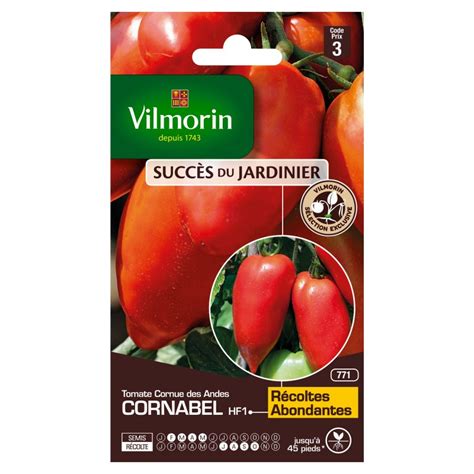 Tomate Cornue Des Andes Cornabel Hf Sachet Succ S Du Jardinier Code