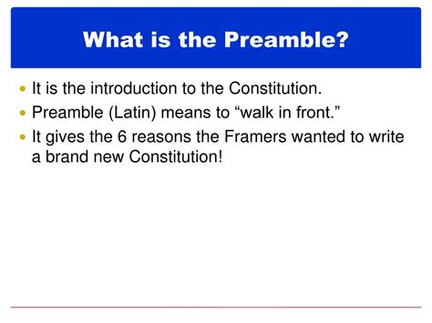 PPT - Preamble PowerPoint Presentation, free download - ID:2163072