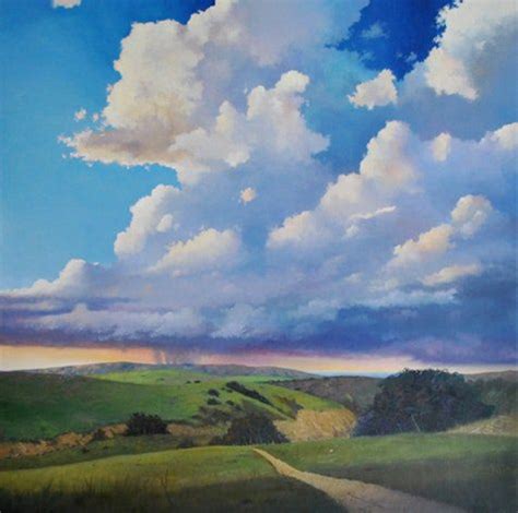 Imágenes Arte Pinturas Paisajes con distancias de cielos y nubes