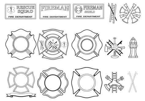 Firefighter Badge Vector At Getdrawings Free Download