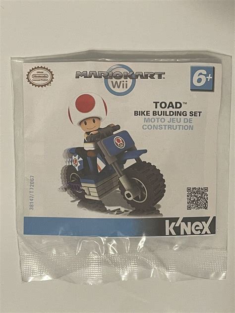 Unopened K Nex Mario Kart Wii Toad Standard Bike Building Set W