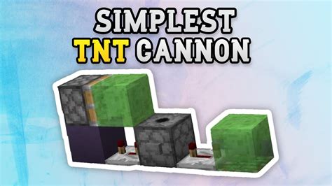 How To Make The Simplest Tnt Cannon In Minecraft Youtube