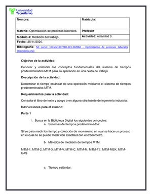 Evidencia 1 Optimización de Procesos Nombre Isis Dayanara Salazar