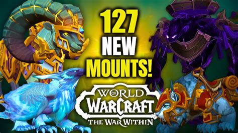 All New Mounts Coming In The War Within Wow Tww Youtube