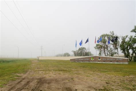 DVIDS - Images - Heavy fog covers a sign at the front of the base ...