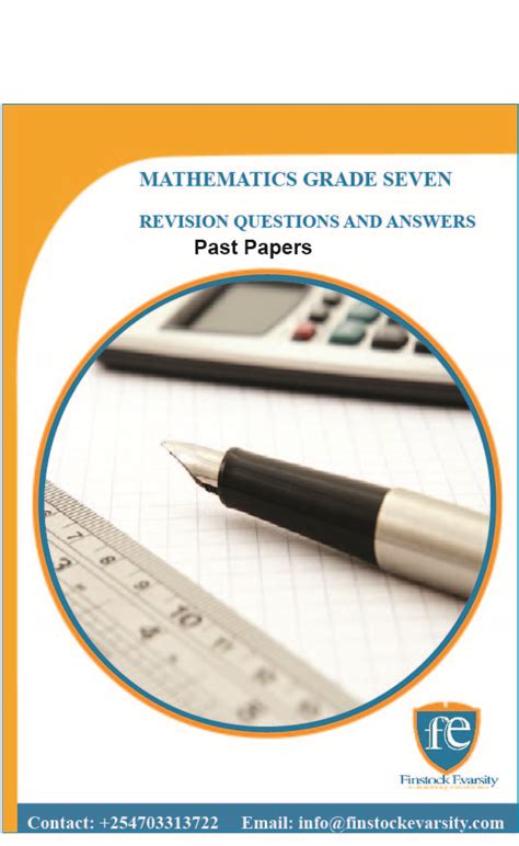 Mathematics Grade 7 Revision Questions And Answers Term 3 Set 5