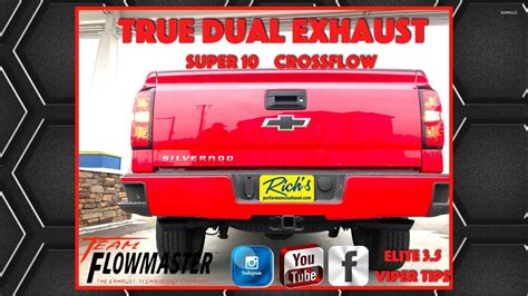 17 Silverado 10 Series Flowmaster True Dual Exhaust By Richs Youtube