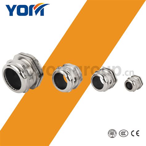 Ip68 Mpggnpt Thread Metal Cable Gland Stainless Steel Nickel Plated Brass Metal Cable Gland