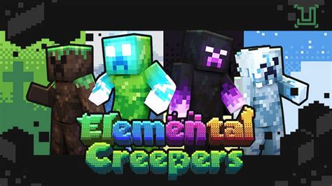 Elemental Creepers By Underblocks Studios Minecraft Skin Pack