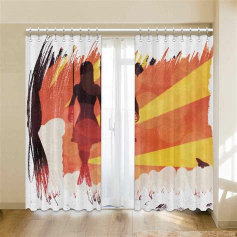 Order Grunge Sunset Girl On Swing Window Curtain From Brightroomy Now