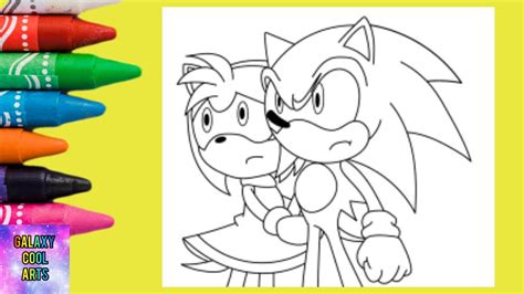 Amy Rose With Sonic Prime Coloring Pages Coloring Sonic Youtube