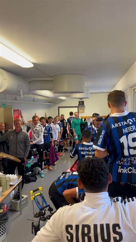 IK Sirius Fotboll on Twitter Kapten Stensson leder segersången https