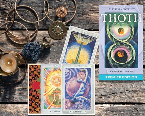 Thoth Premier Tarot Deck By Aleister Crowley Tarot Card Deck Etsy