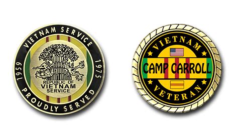 Camp Carroll Vietnam Veteran Challenge Coin - Vietnam Veteran Duty ...